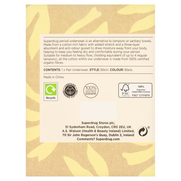 Superdrug Luna Period Bikini Pants - Large