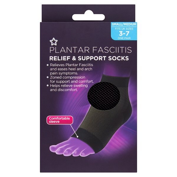 Superdrug Plantar Relief and Support Sock Size 3-7