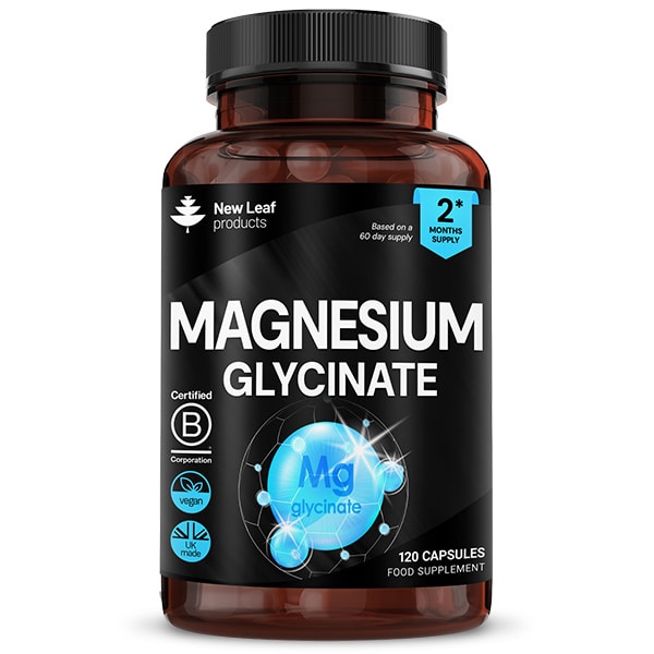 New Leaf Magnesium Glycinate High Strength Capsules 1040mg