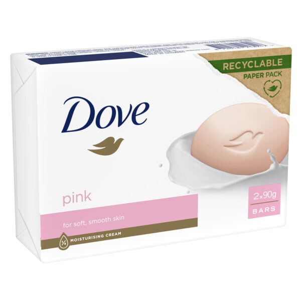 Dove Pink Beauty Bar Cream Soap Bar 2X90G