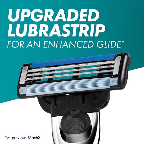 Gillette Mach 3 Turbo 3D Value Pack, Razor + 9 Razor Blades