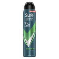 Sure Men Antiperspirant Deo Aerosol Nonstop Quantum 250ml