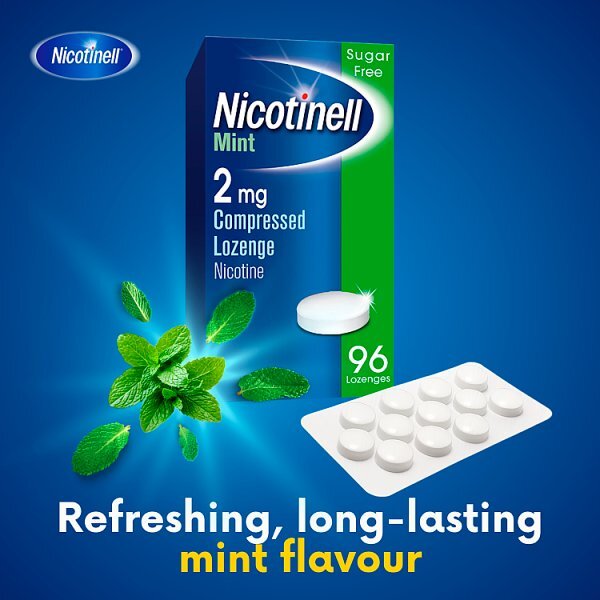Nicotinell Lozenge Stop Smoking Aid 2 mg Mint 96 Pieces