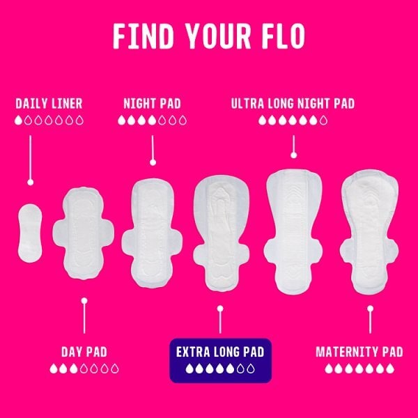 Flo Bamboo Ultra-Long Pads (10 Pads)