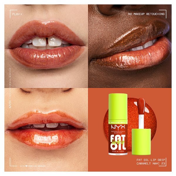 NYX Professional Makeup Fat Oil Lip Drip, Caramelt Mami