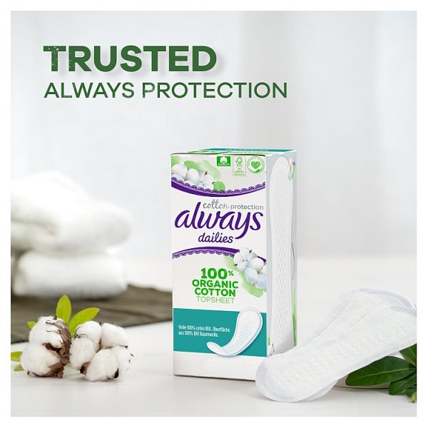 Always Dailies Cotton Protection Panty Liners Normal X 28