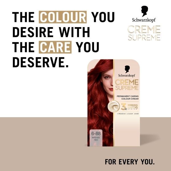 Schwarzkopf Creme Supreme 6-88 Intense Red Hair Dye