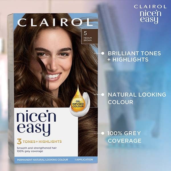 Clairol Nice'n Easy Hair Dye 8C Medium Cool Blonde