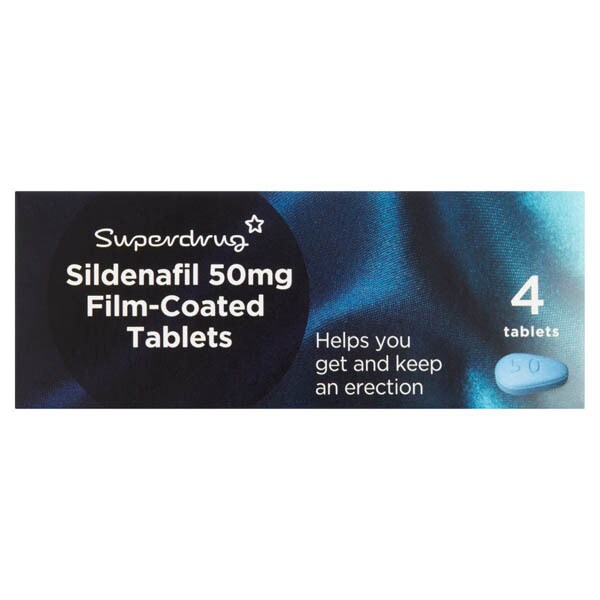 Superdrug Sildenafil 50mg Film-coated Tablet 4's