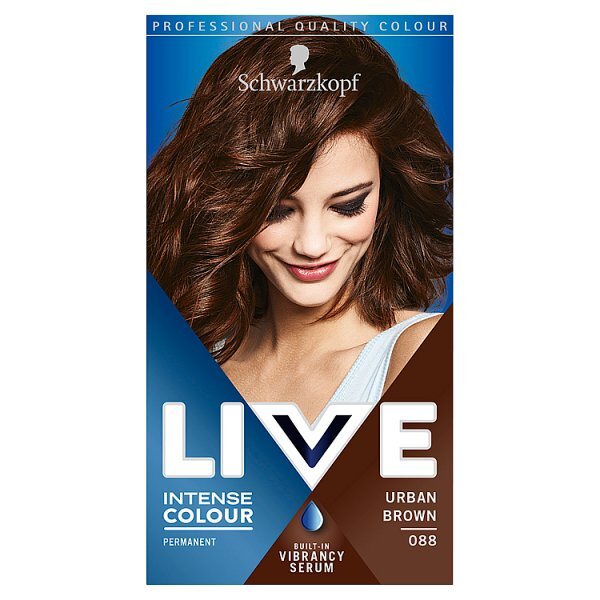 LIVE Intense Colour Permanent Brown Hair Dye Urban Brown