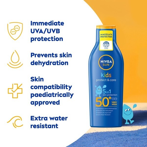 NIVEA SUN Kids Suncream Lotion SPF50+ Protect&Moisture 200ml