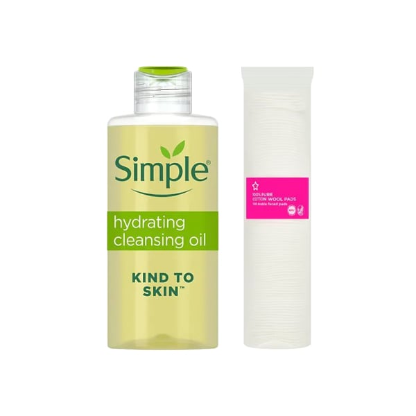 Simple Cotton Wool & Hydrating Cleansing Oil Bundle