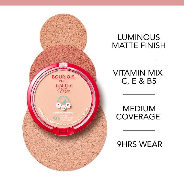 Bourjois Healthy Mix Anti-Fatigue Powder, Rose Beige