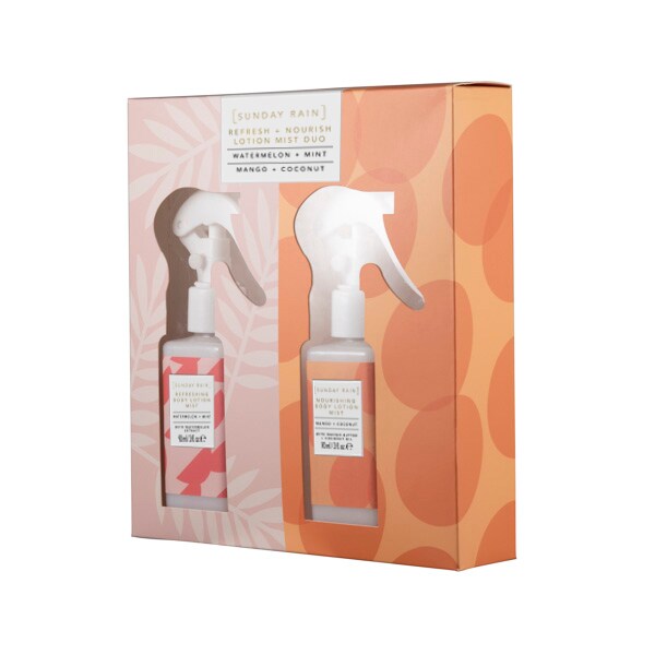 Sunday Rain Refresh & Nourish Body Lotion Mist Set