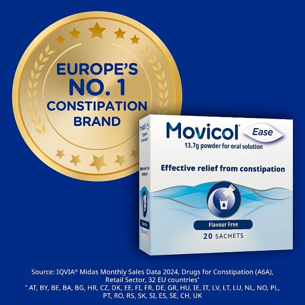 Movicol Ease Plain 28 Sachet Pack For Constipation