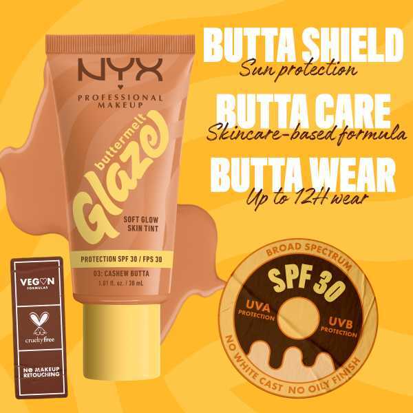 NYX Professional Makeup Buttermelt Glaze Tint Cashew Butta