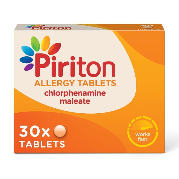 Piriton Allergy Relief Tablets Antihistamine Tablets 30s