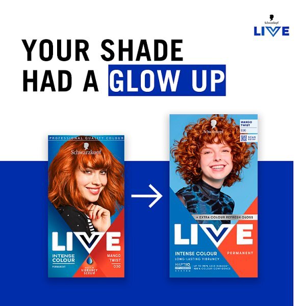 Schwarzkopf LIVE 030 Mango Twist Permanent Hair Dye