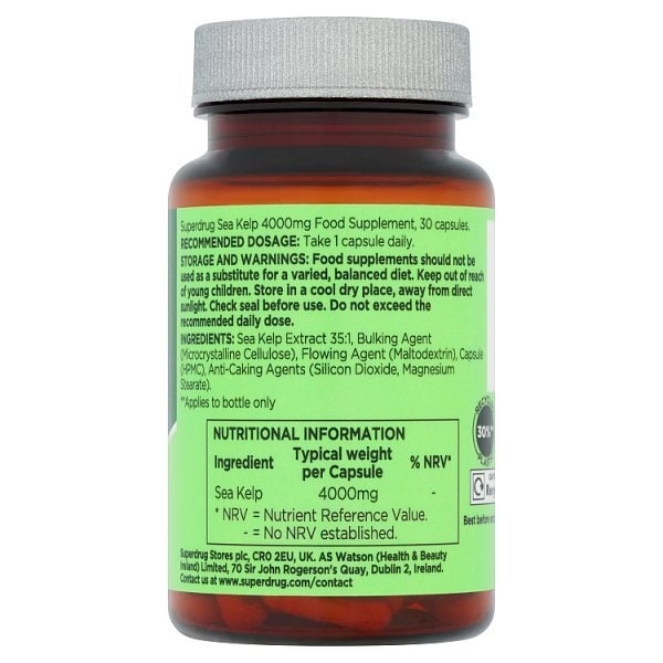 Superdrug Sea Kelp 4000mg 30s