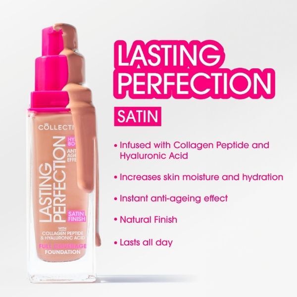 Lasting Perfection Satin Foundation 14C Caramel Cool