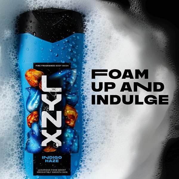 Lynx Fine Fragrance Collection Indigo Haze Premium Body Wash 400Ml