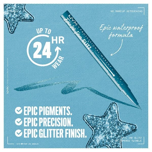 NYX Professional Makeup Epic Ink Glitz Liner Tapered Twinkle