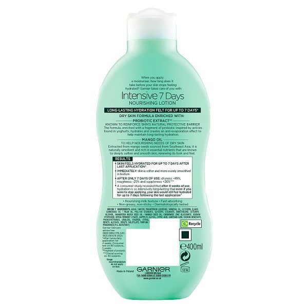 Garnier Intensive 7 Days Mango Body Lotion Dry Skin 400ml