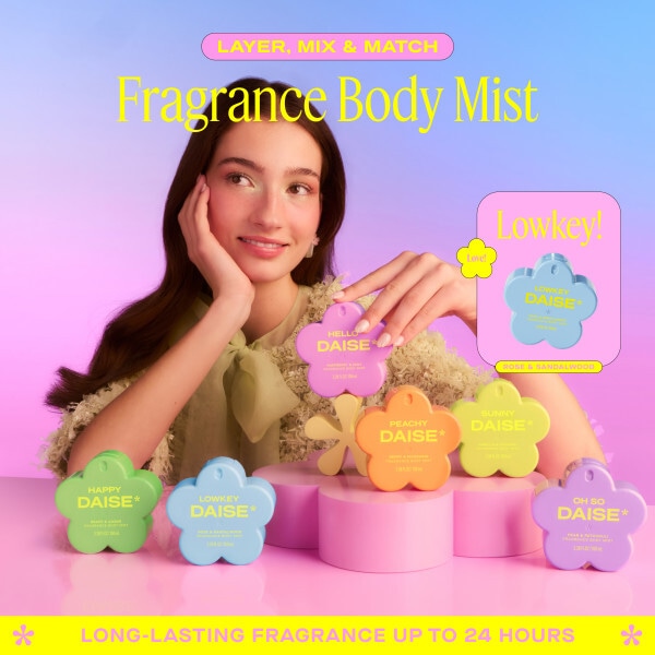 Daise Fragrance Body Mist Lowkey Rose & Sandalwood 100ml