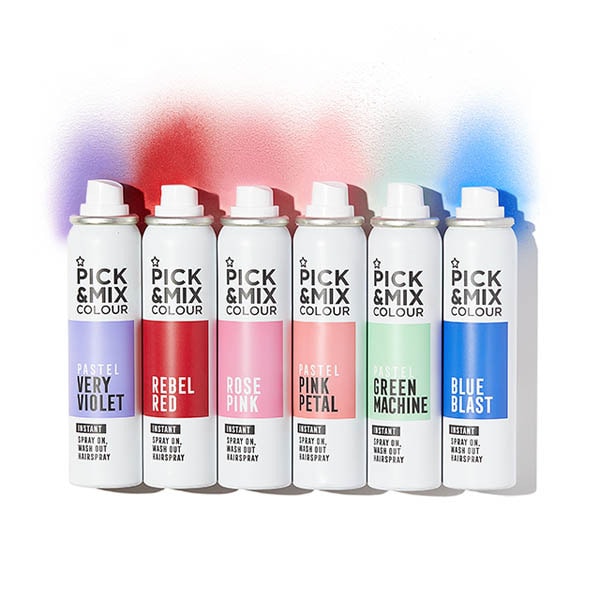 Pick & Mix Temporary Hair Colour Spray Pastel Pink 75ml