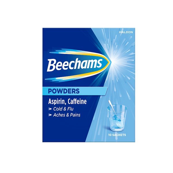 Beechams Cold & Flu Powders, Pain & Fever Relief 10s
