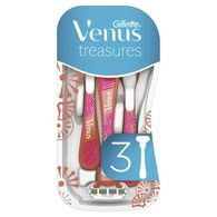 Gillette Venus Treasures Women's Disposable Razors x3