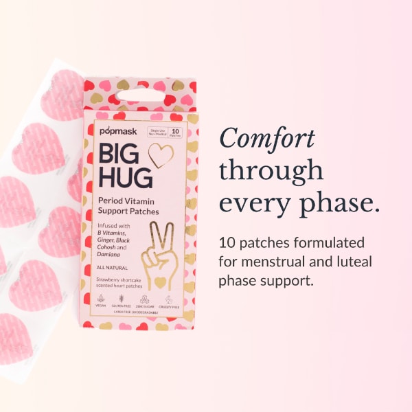 Popmask Big Hug Period Vitamin Support Supplement Patches (10 Pack)