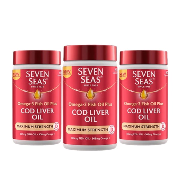 Seven Seas Cod Liver Oil Max Strength Omega-3 Bundle