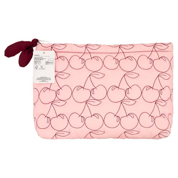 Superdrug Cherry Burgundy Cosmetic Pouch
