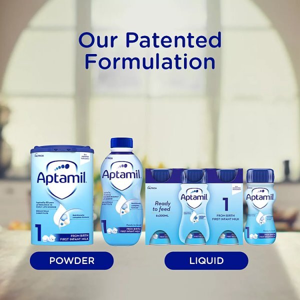Aptamil 1 First Baby Milk Formula Liquid from Birth 1L