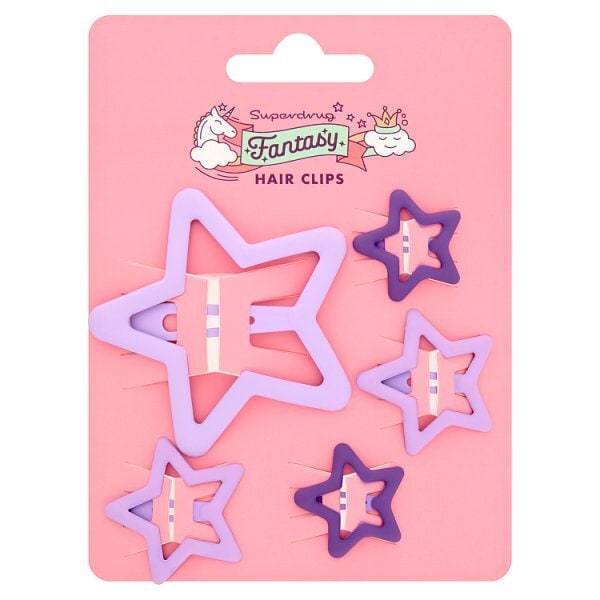 Superdrug Fantasy Star Snap Hair Clips