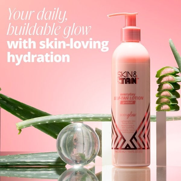 SKIN TAN GLOW GRADUAL BLUSH MED 280ML