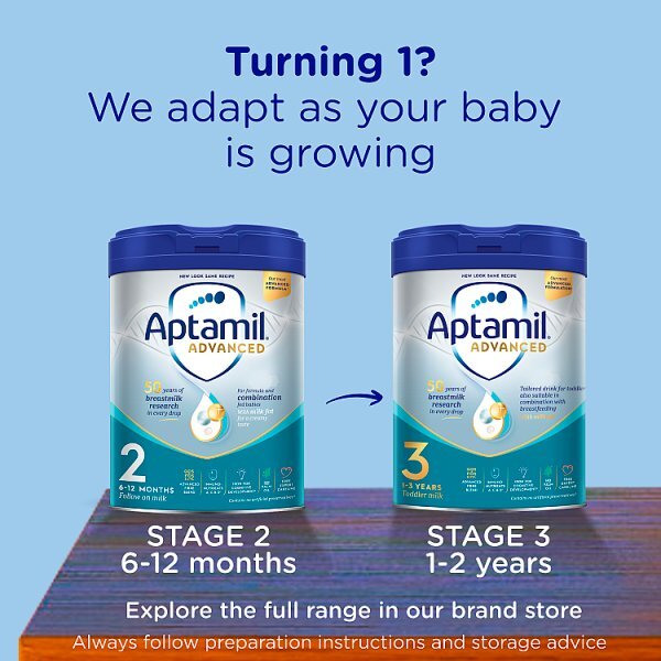 Aptamil 2 Advanced Follow On Baby Milk Formula 6-12 Mth 800G