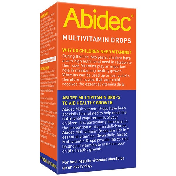 Abidec Multivitamin Drops for Babies & Children 25ml