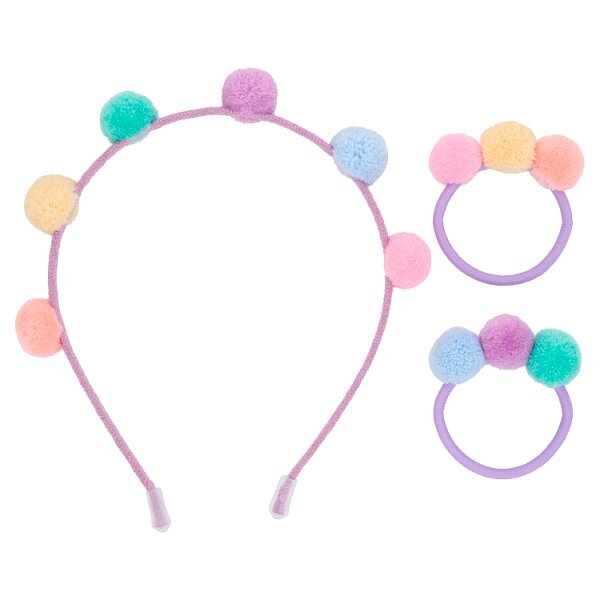 Superdrug Fantasy Pom Pom Headband Set