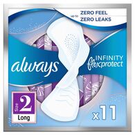 Always Infinity Long with wings Sanitary Towels 11 Pack