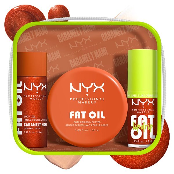 NYX Professional Makeup Fat Oil Lip & Body Kit, Caramelt Mami