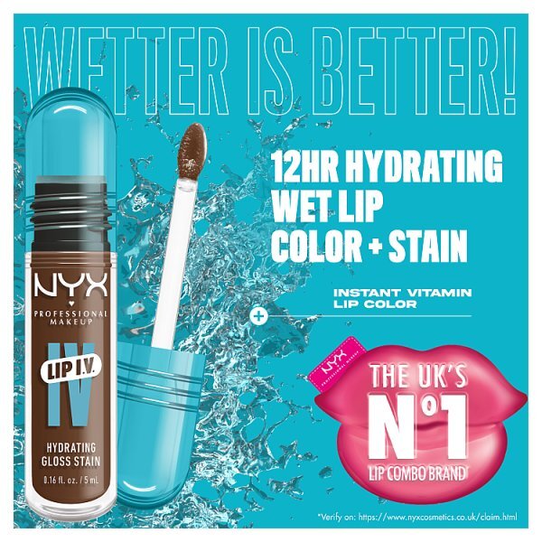 NYX Professional Makeup Lip IV Hydrating Gloss and Lip Stain
