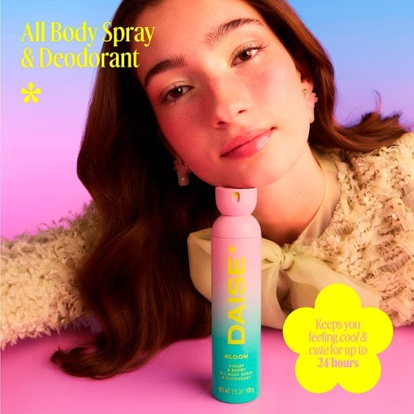 Daise All Body Spray & Deodorant Bloom Violet & Berry 120 Ml