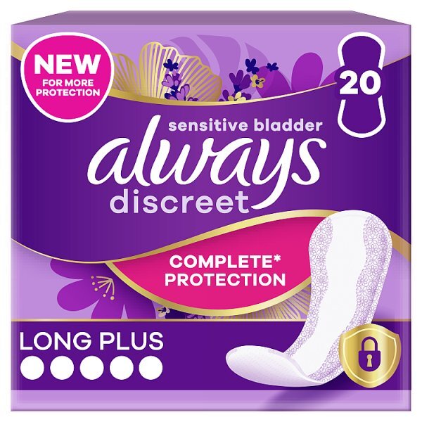 Always Discreet Incontinence Liners Long+ 20