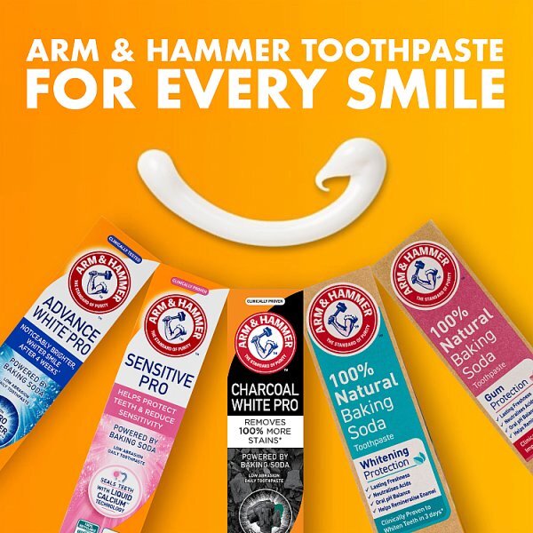 Arm & Hammer Charcoal White Pro Baking Soda Toothpaste 75ml