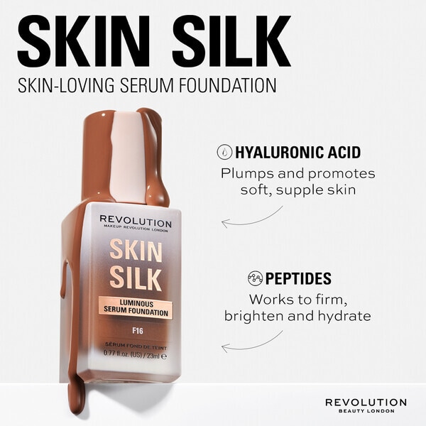 Revolution Skin Silk Serum Foundation F16