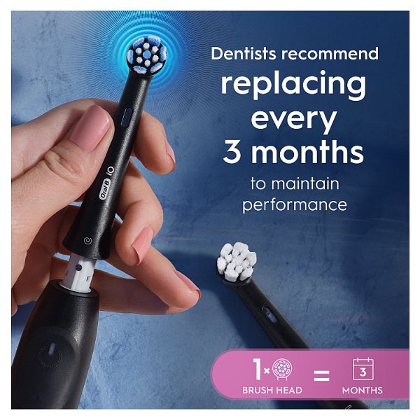 Oral-B iO Gentle Care Black Toothbrush Heads 4 Pack