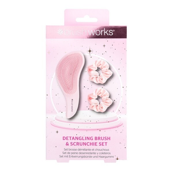 Brushworks Detangling Brush And Scrunchie Set