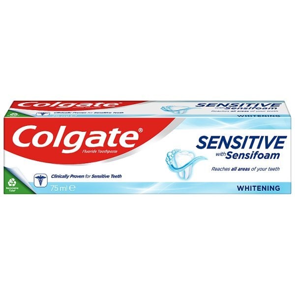 Colgate Sensitive with Sensifoam Whitening Toothpaste 75ml